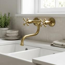 brass-wall-mounted-kitchen-faucet